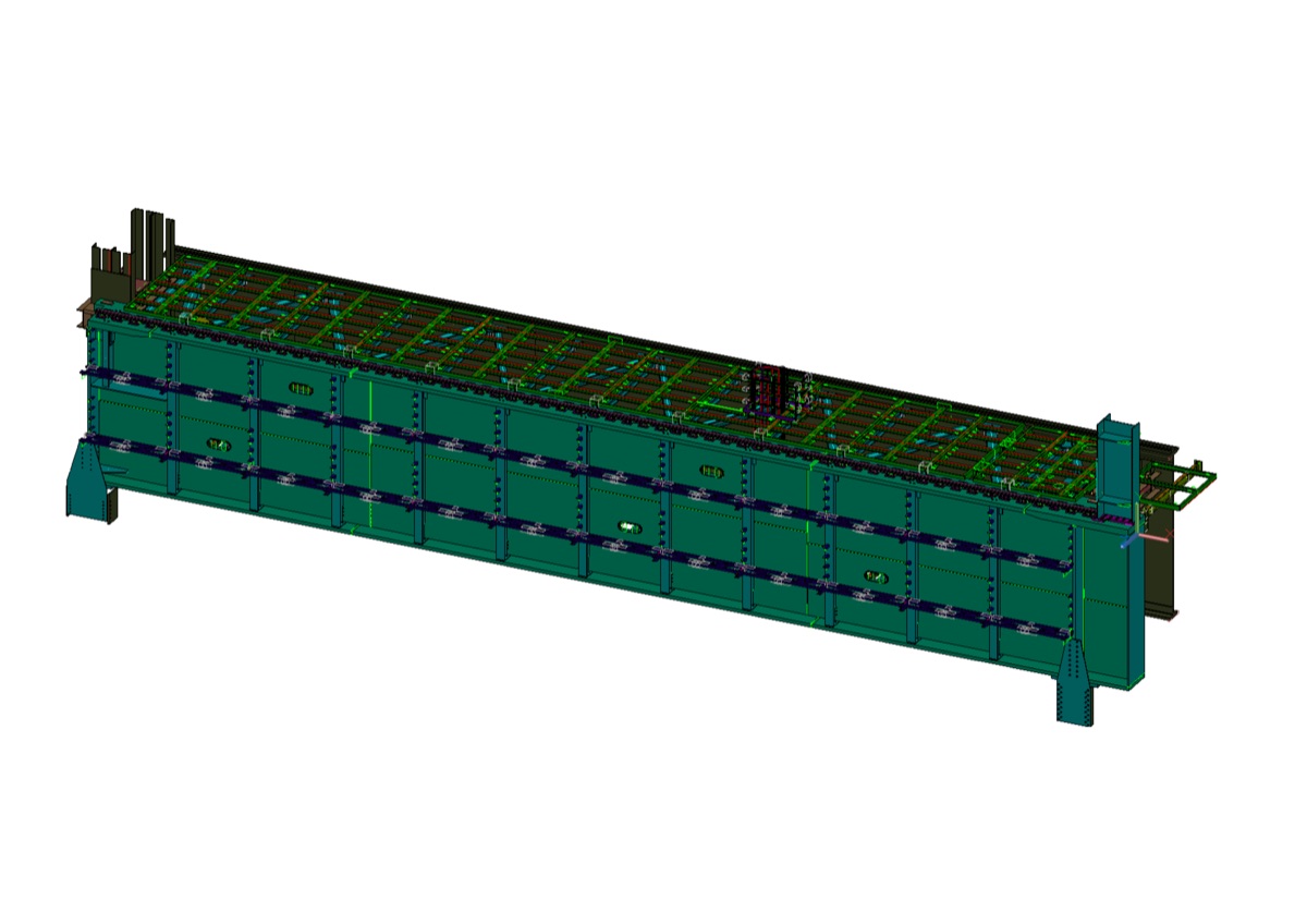 Crane runway - span:38m Height: 4.7m